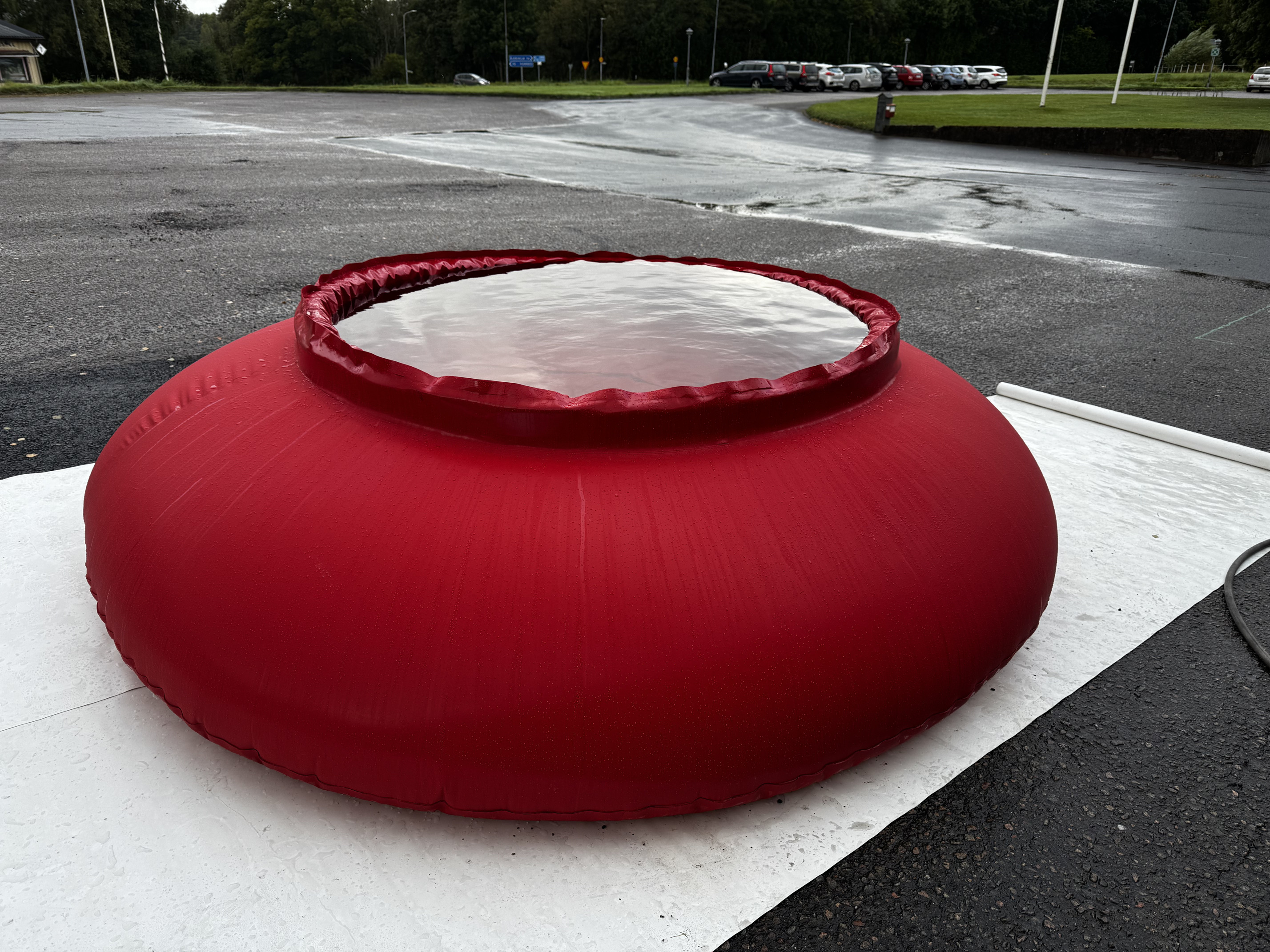 Rund Självresande Bassäng på 3000L